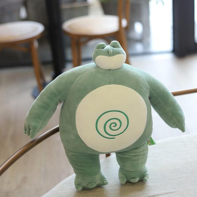 Tiny Head Teddy Bear Toys, Plüschpuppen mit kleinem Kopf und großem Muskelkörper Waschbär Frosch Elefant Plüschpuppen