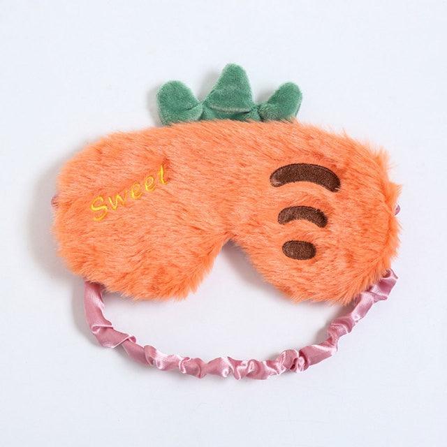 Obst Erdbeere Ananas Karotte Kaktus Erdbeere Plüsch Niedliche Schlafmaske