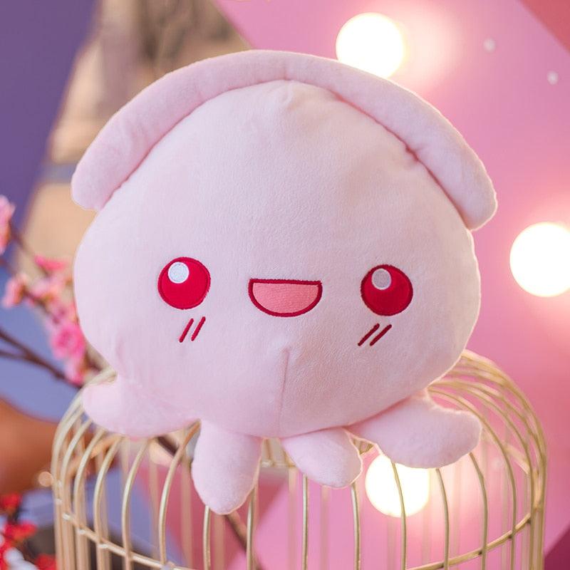 Kawaii Cartoon Rosa Tintenfisch Plüschtier