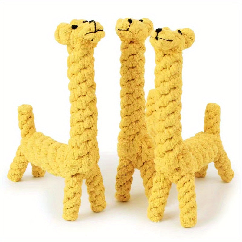 Giraffe - Seilspielzeug Hund
