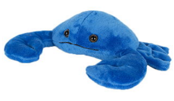 Blauer Krabben-Plüsch