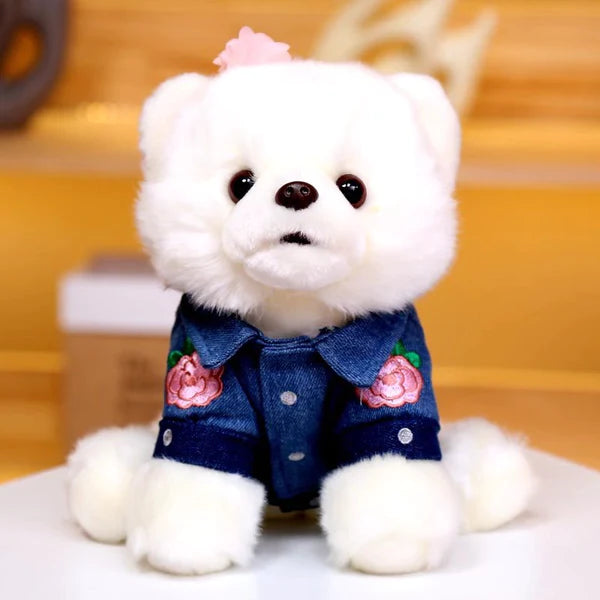 Niedliche Bichon Frise Plüschtiere