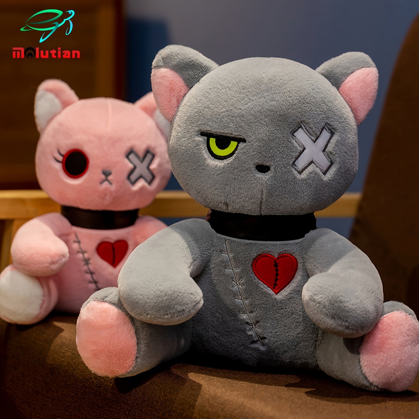 Hex – Gruselige Halloween Katzen Plüschfigur