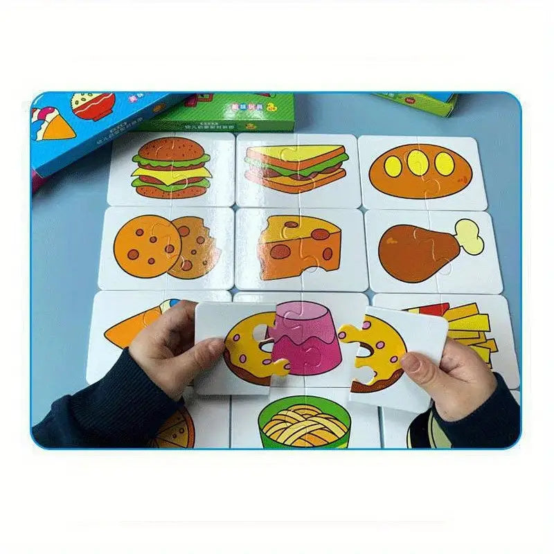 32 Stück/Box Tier-Matching-Puzzle für Babys