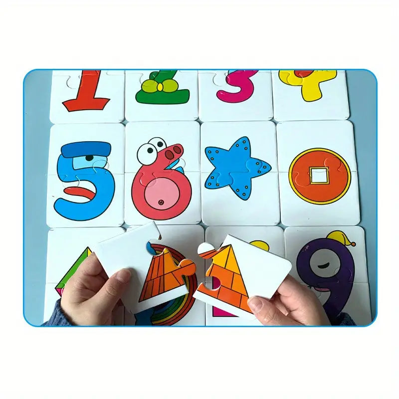 32 Stück/Box Tier-Matching-Puzzle für Babys