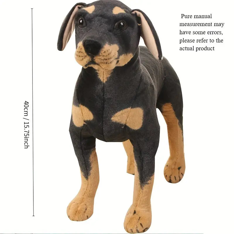 Simulations Schwarzer Hund Plüschtier