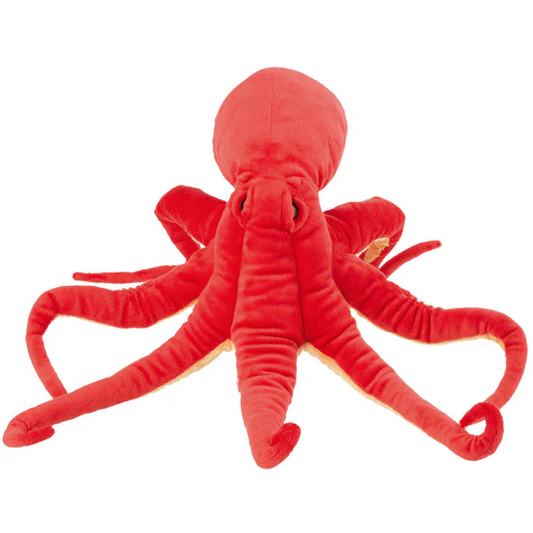 Crimson roter plüschoktopus