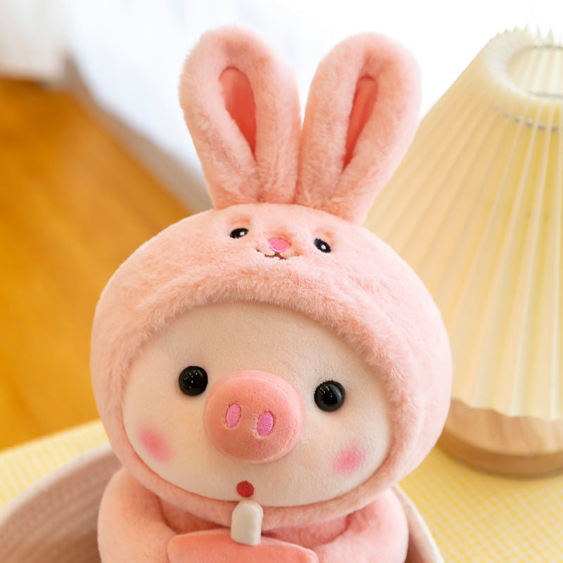 Lily - Erdbeerhase Boba Schwein Plüschfigur