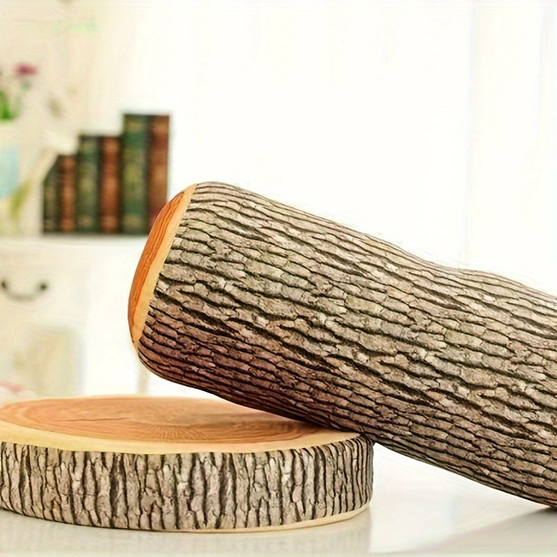 Baumstamm-Kuschelkissen