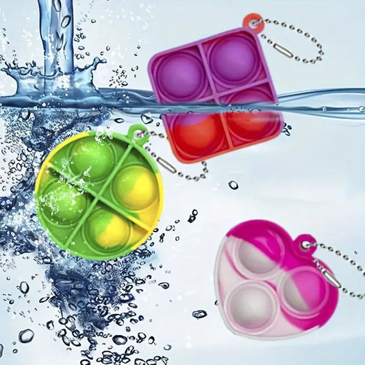 30er-Pack Mini-Pop-Fidget-Schlüsselanhänger