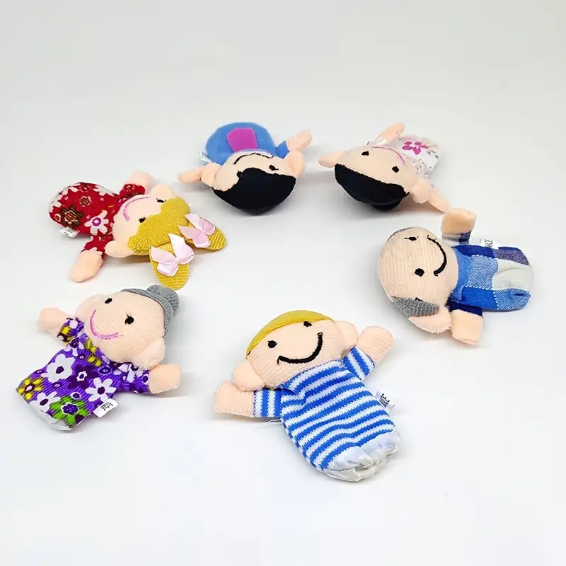 6er Set Fingerpuppen - Familienspaß & Gute-Nacht-Geschichten