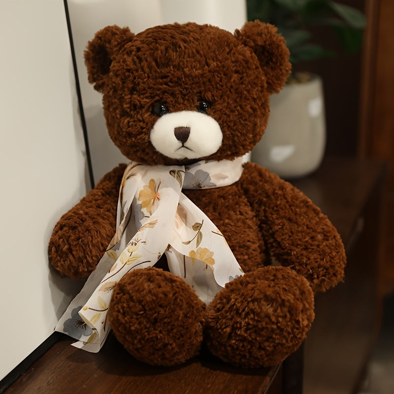 Kuscheliger Teddybär mit Schal