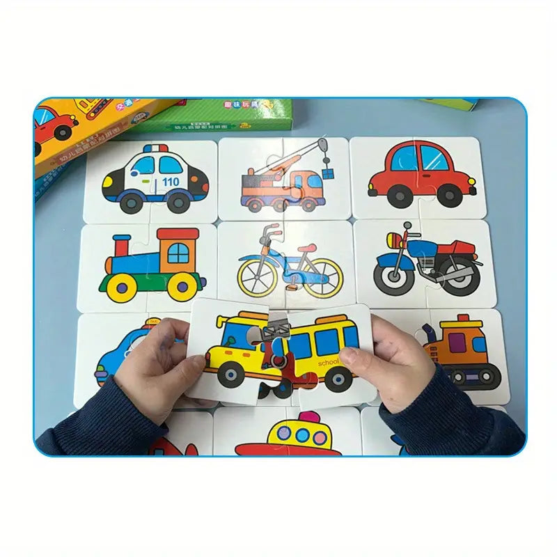 32 Stück/Box Tier-Matching-Puzzle für Babys