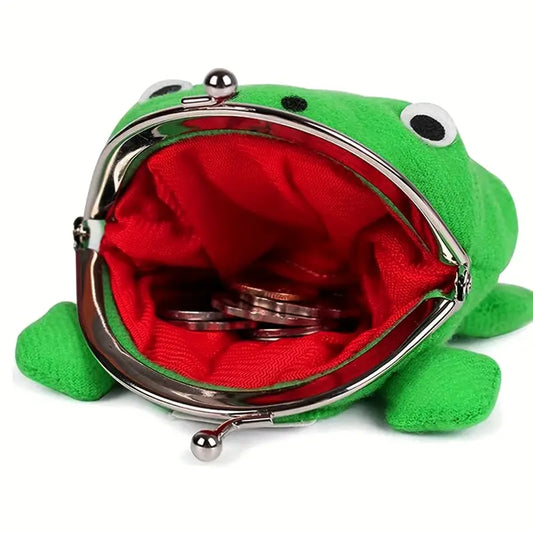 Plüsch-Froschmünztasche