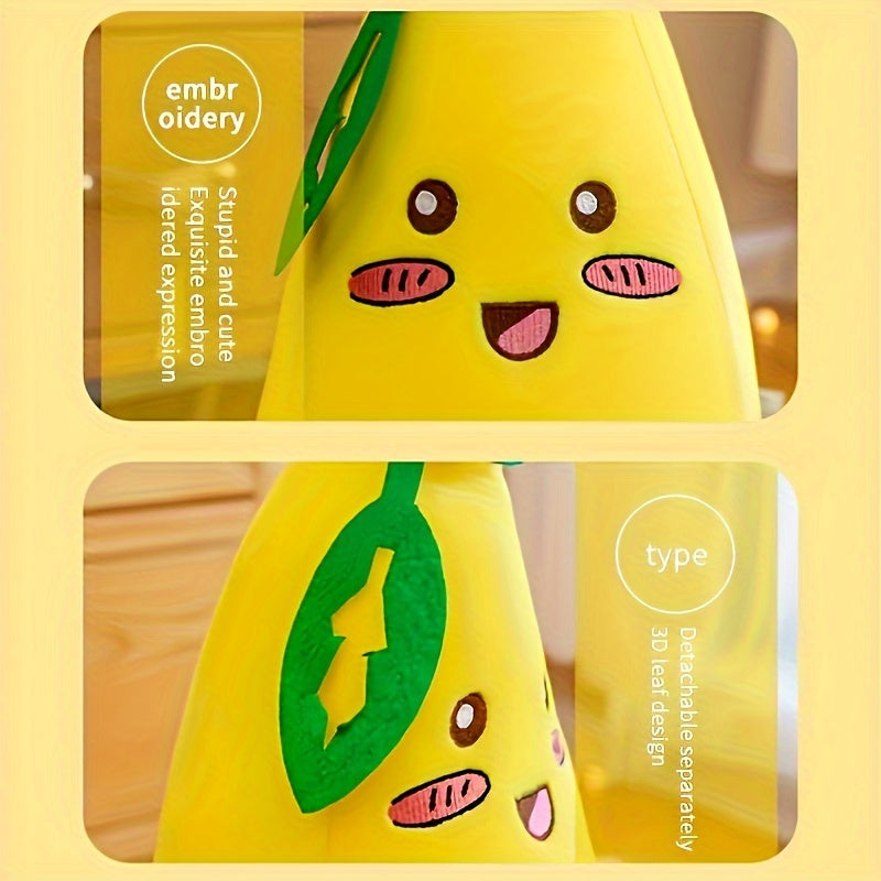 Weiches Bananenkissen Gelb