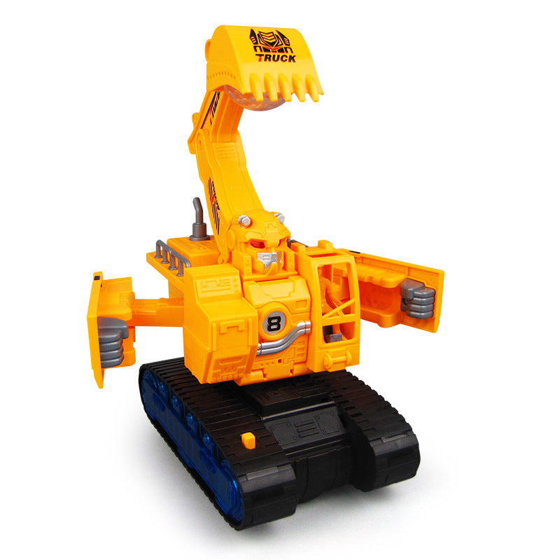 Transformierender disco bagger kinderspielzeug