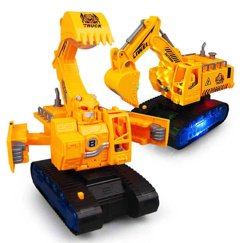 Transformierender disco bagger kinderspielzeug