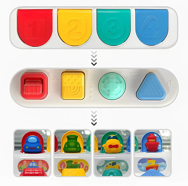 Baby button toy - plopp-spaß - babyspielzeug