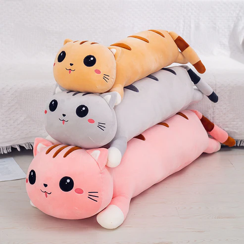 Lange katzenpuppe süße plüschkatze zum kuscheln