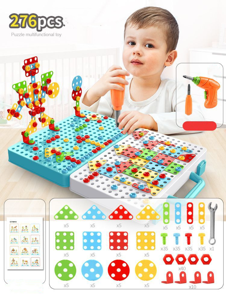 Puzzle Toolbox - schrauben & gestalten - dino-bauspielzeug