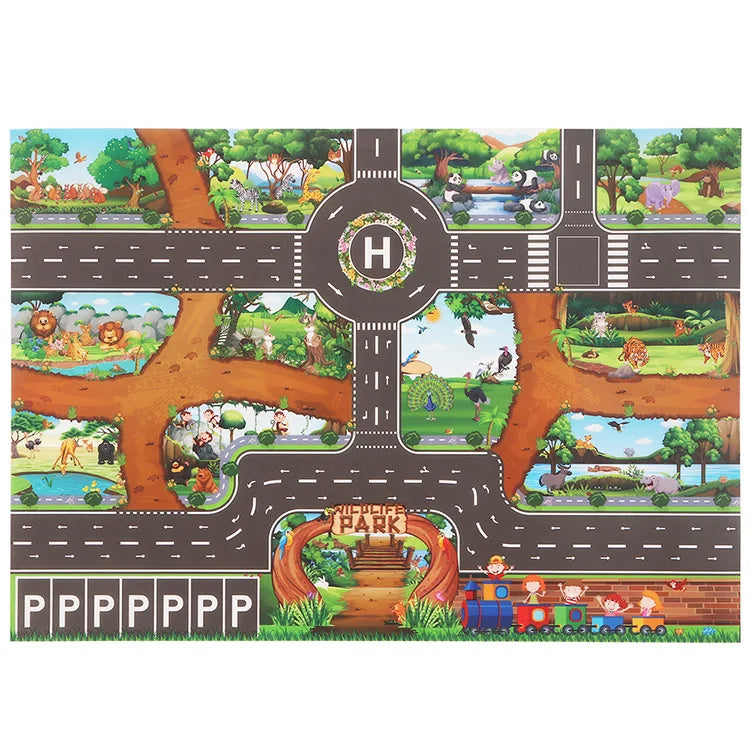 Enchanted city playmat - straßen-spielmatte