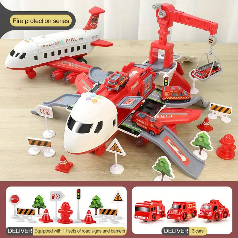 Großes Puzzle-Flugzeugauto - Multifunktional