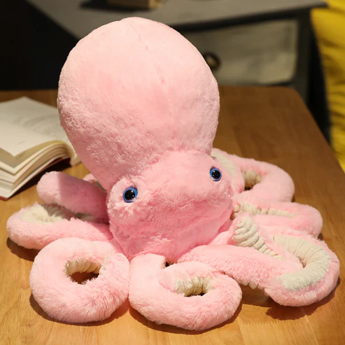 Großer Oktopus-Plüsch - Schwarzes Kuscheltier