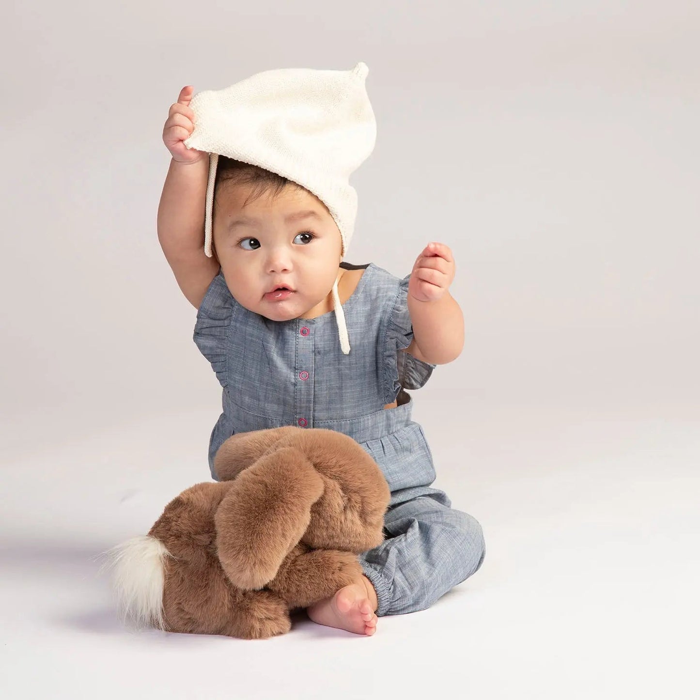 Kuscheliges Plüschhäschen Brauner Flausch