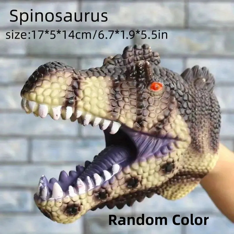 Jurassic Dino Handpuppenhandschuhe - Weiche T-Rex & Triceratops
