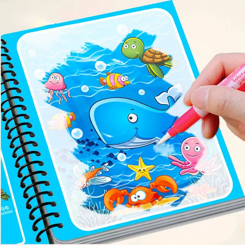 Kinder Magisches Wasser-Malbuch Selbermacher DIY