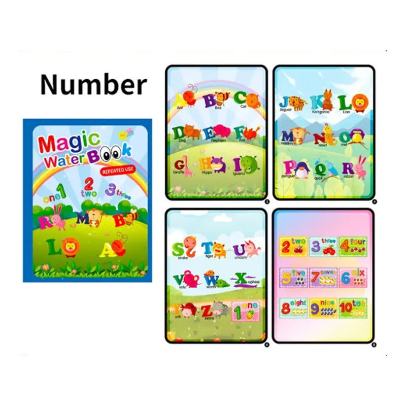 Kinder Magisches Wasser-Malbuch Selbermacher DIY