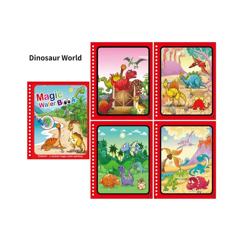 Kinder Magisches Wasser-Malbuch Selbermacher DIY