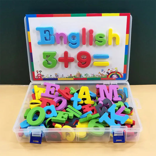 Magnetische Buchstabensticker: Pädagogisches Spielzeug