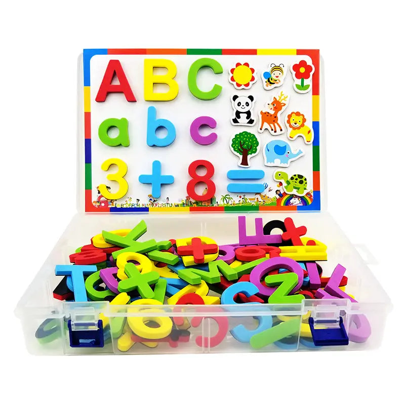 Magnetische Buchstabensticker: Pädagogisches Spielzeug