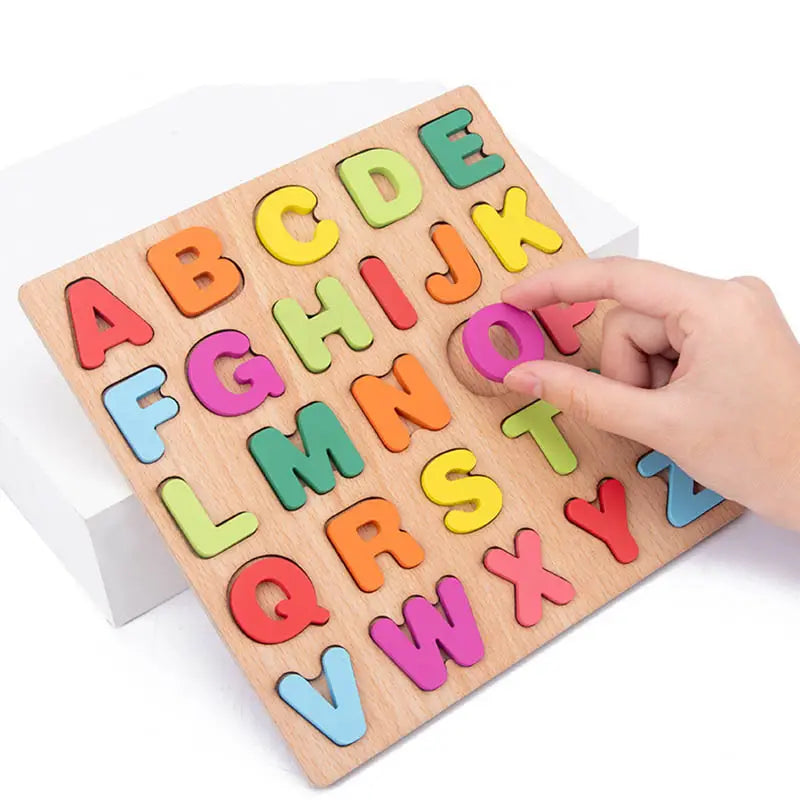 Steigern Sie das Lernen Ihres Kindes mit Alphabet-Matching-Holzpuzzles
