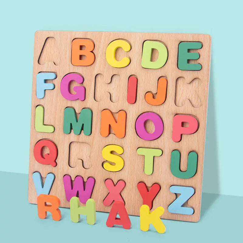Fördern Sie das Lernen Ihres Kindes mit Alphabet-Matching-Holzpuzzles