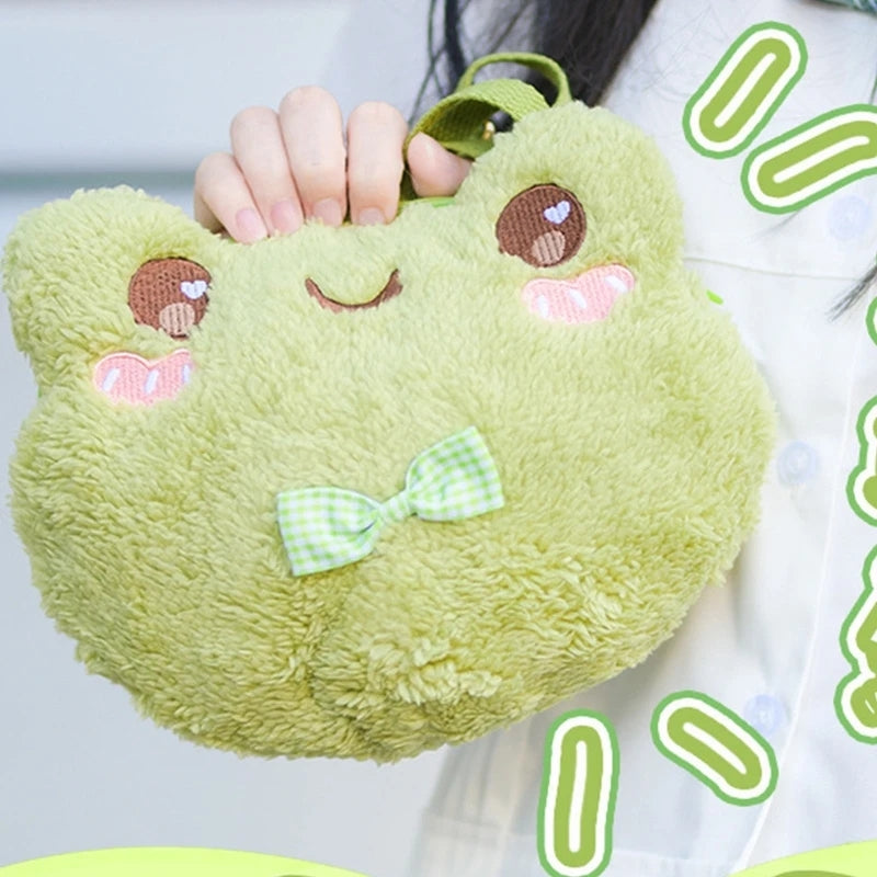 Fröhlicher Frosch Plüschtasche
