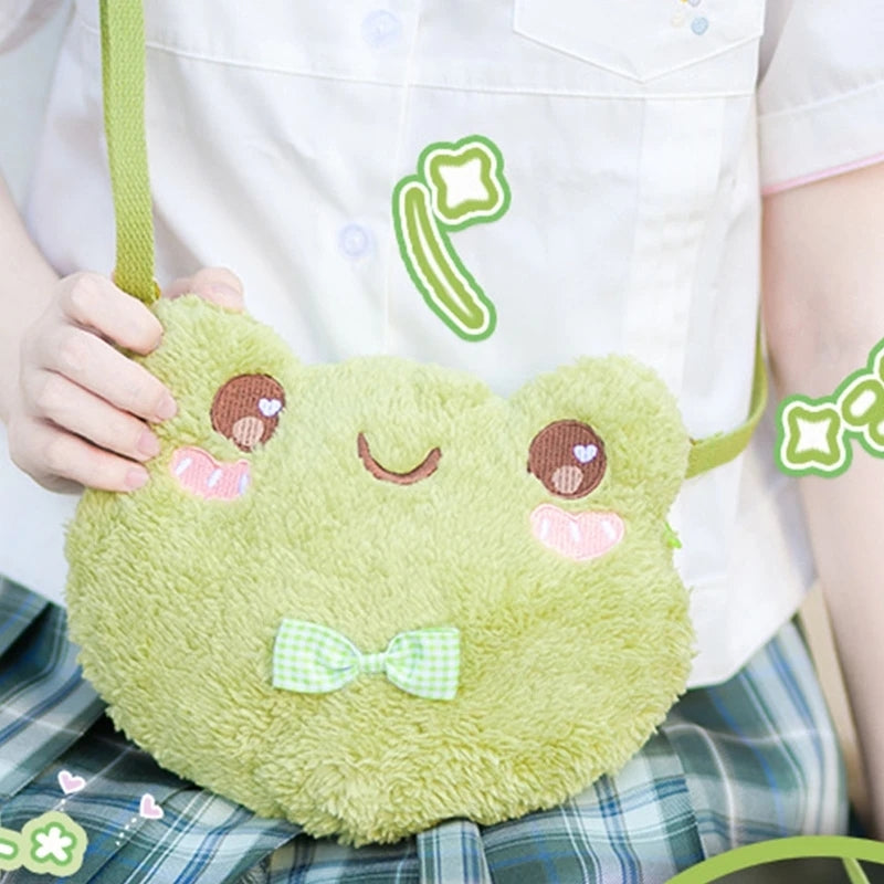 Fröhlicher Frosch Plüschtasche