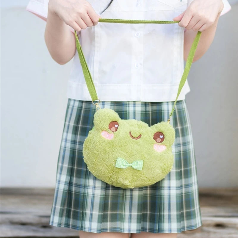 Fröhlicher Frosch Plüschtasche