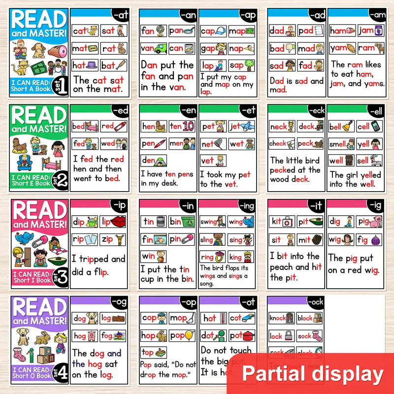 Lesen mit Phonics - Pädagogische Flashcards!