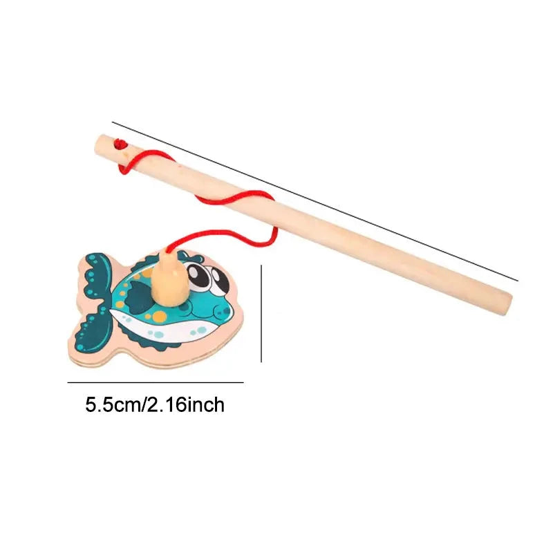 Montessori holz magnetische angel-spielzeuge