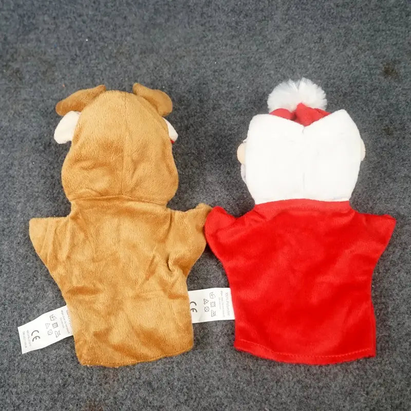 Weihnachtsmann & Elch Handpuppe - Süßes Interaktives Spielzeug