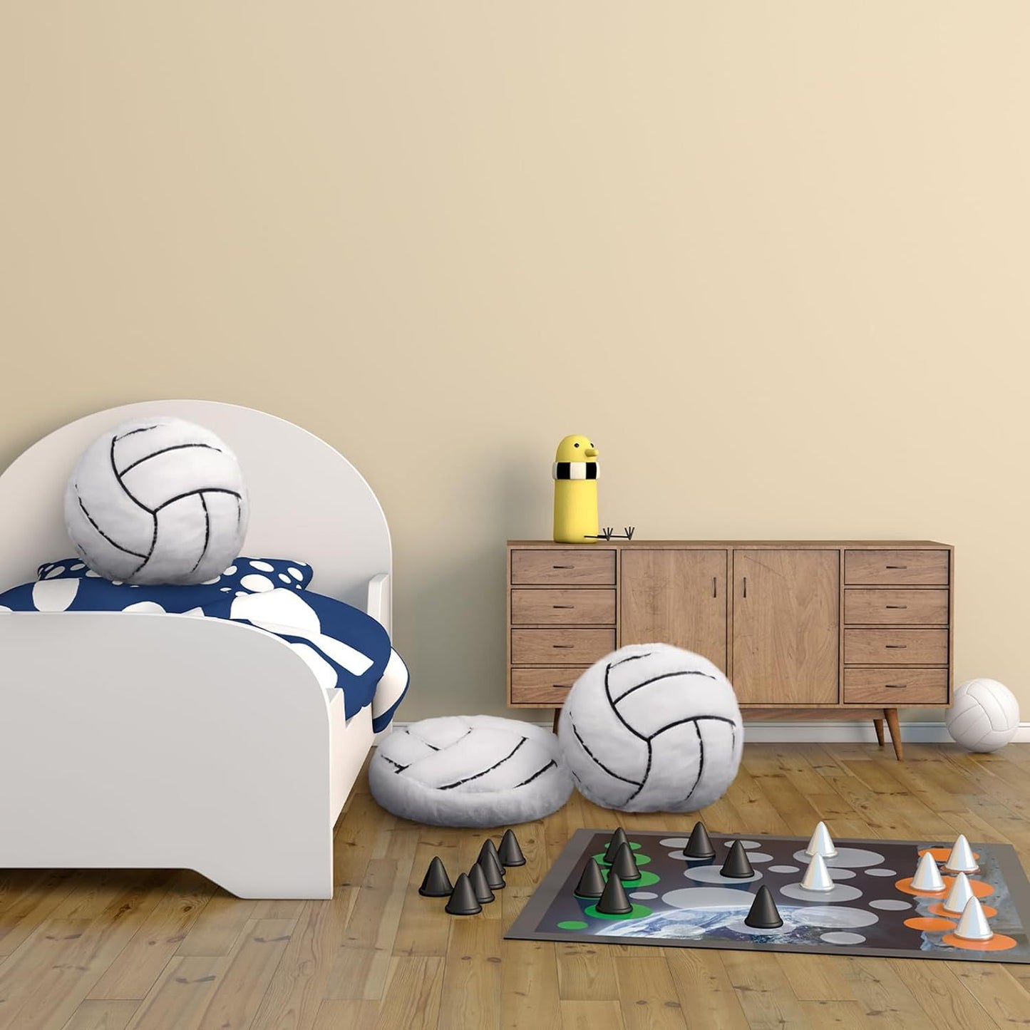 Volleyball-Baseball-förmiges Kissen