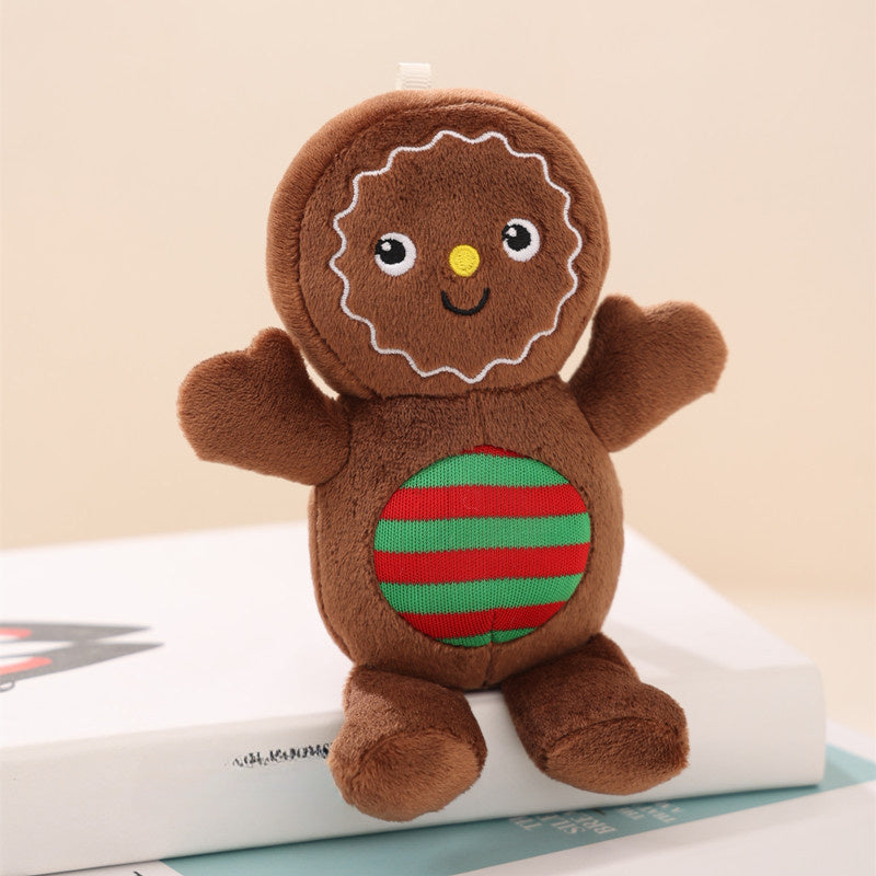 Lebkuchen-Mann Plüschkissen - Perfektes Weihnachtsbaum-Accessoire