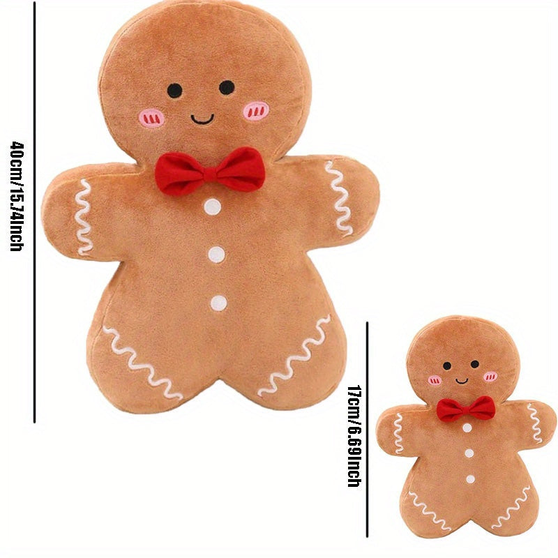 Lebkuchen-Mann Plüschkissen - Perfektes Weihnachtsbaum-Accessoire