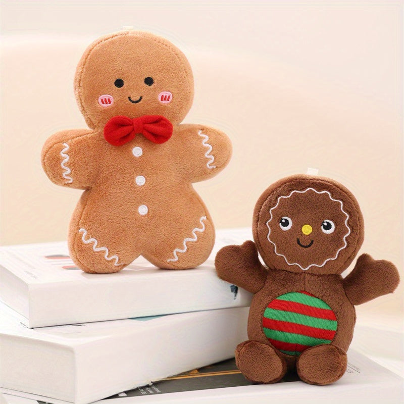 Lebkuchen-Mann Plüschkissen - Perfektes Weihnachtsbaum-Accessoire