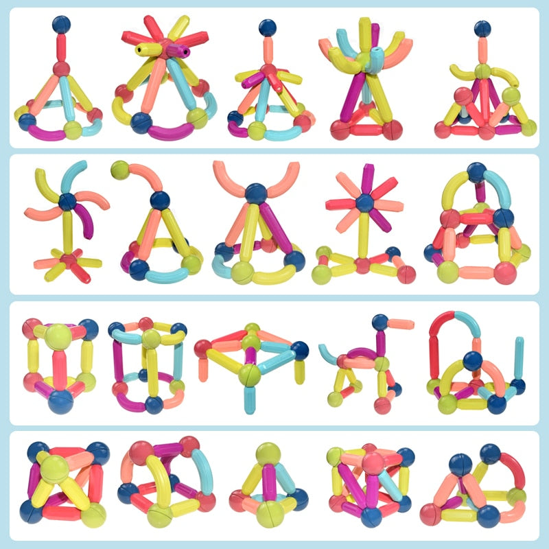 Magnet toys - kreativität entwickeln - magnetische stäbe