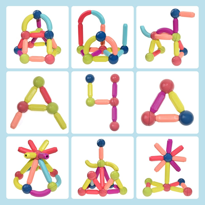 Magnet toys - kreativität entwickeln - magnetische stäbe