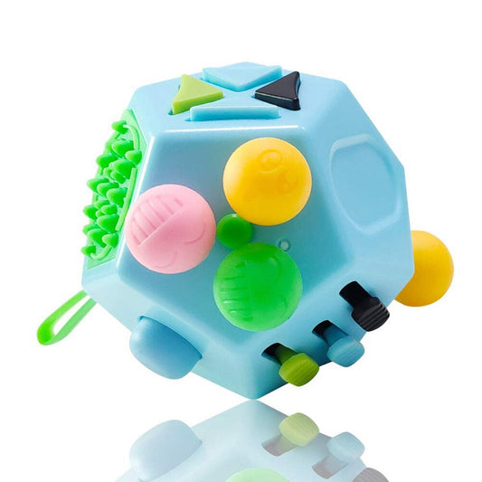 Sensory play cube - stress abbauen - 12-seitiger stresswürfel