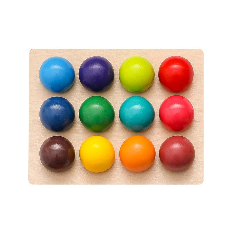 Woods - Regenbogenkugeln - Sortierspiel